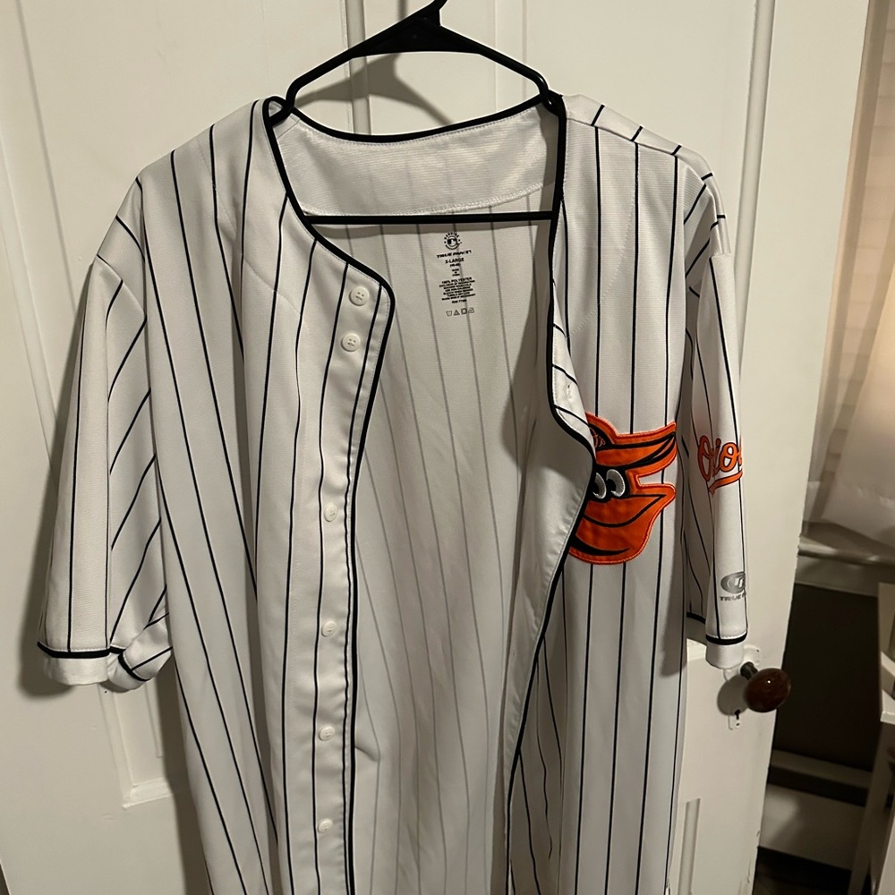 Majestic White Pinstripe Jersey
